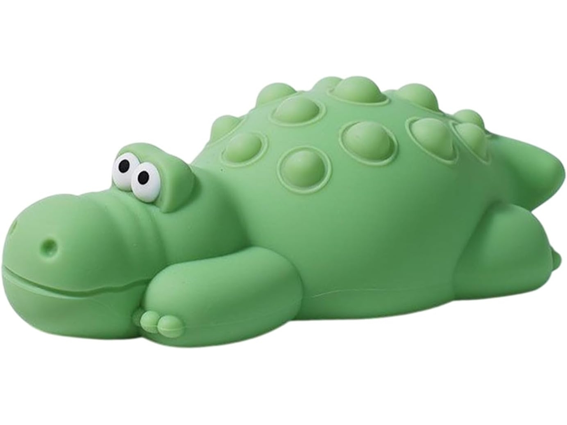 Luminária De Silicone Em Formato Crocodilo Para Quarto Bebê.