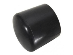Cantonera redonda 25mm exterior negra
