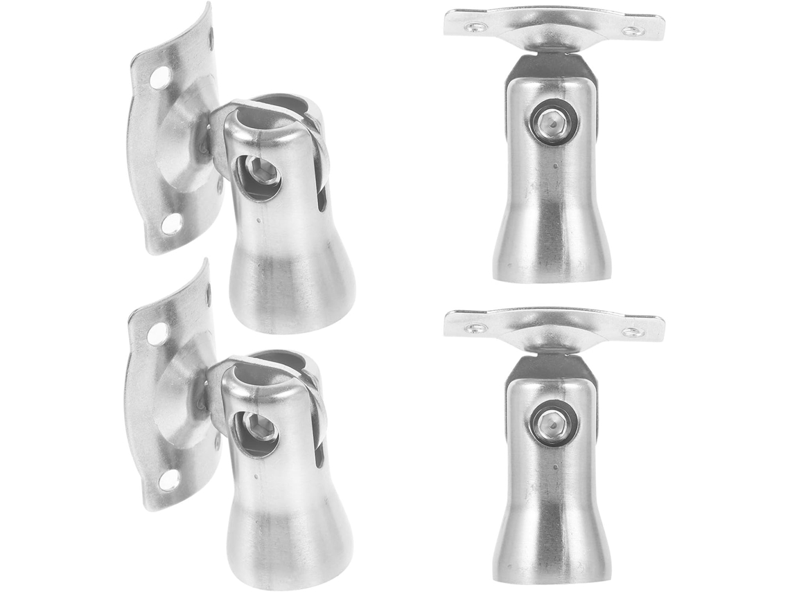 Conjunto De 4 Suportes De Corrimão Em Aço Inoxidável Para Escadas, Peças Espessas.