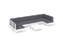 Garden Lounge Set, Garden Lounge Sets Vidaxl Branco Madeira De Pinho (n/a)