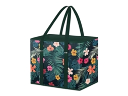 Sacola De Compras Dobrável Com Fundo Reforçado, Cesta De Compras Em Tnt Para Supermercado, Atividades Ao Ar Livre, Multicolorida.
