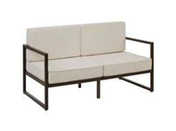 Sofá lounge de jardim COMOSA, 2 lugares, acolchoado ultragrosso