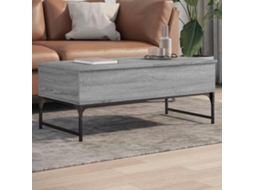 Vidaxl Mesa De Centro 100x50x40cm Deriv. Madeira/metal Cinzento Sonoma
