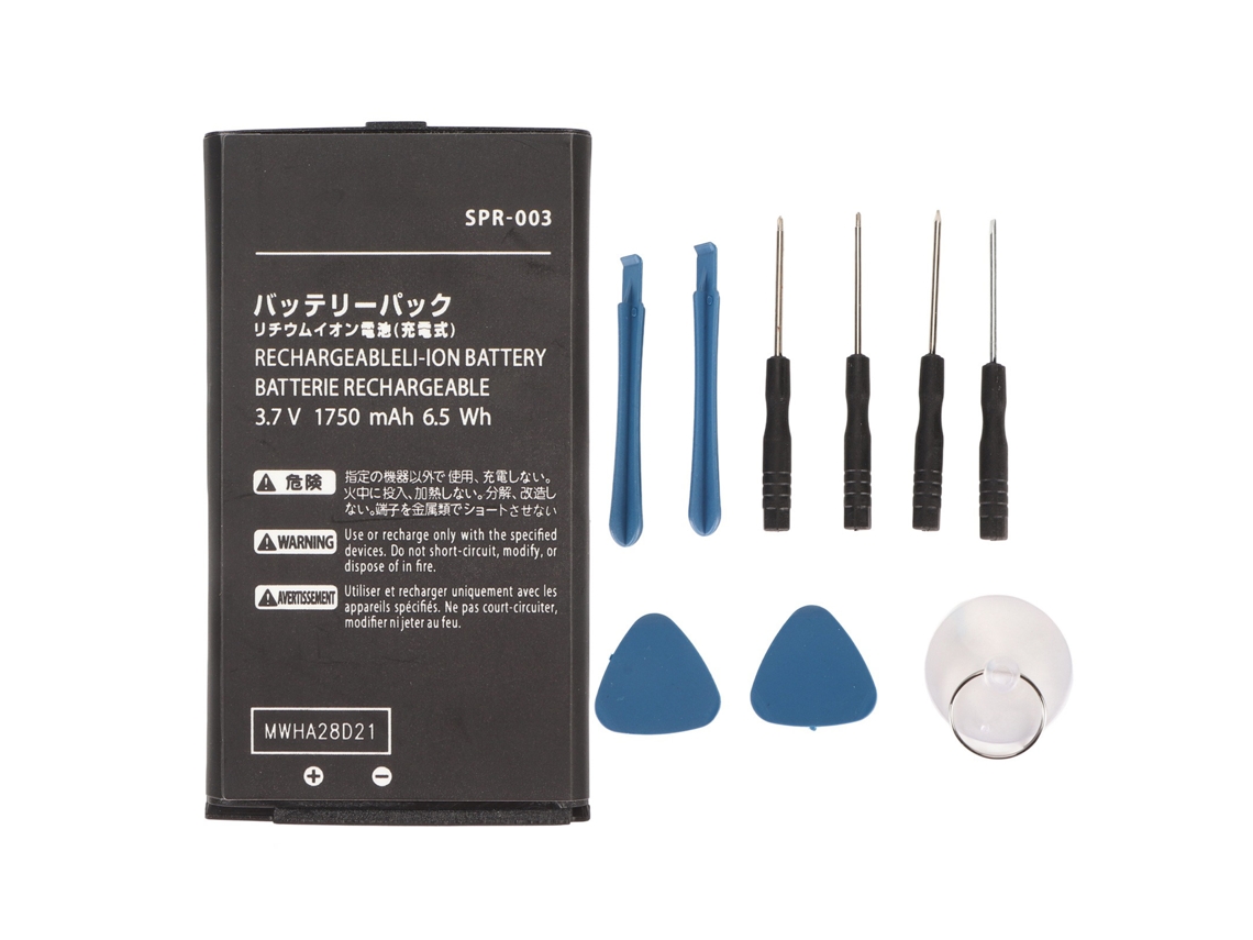Bateria Spr 003 1750mah Para Console 3ds Xl Ll Com Kit Ferramentas