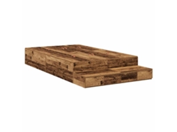 Estrado de Cama com Arrumação e Gaveta Madeira Antiga 120 cm MAISON EXCLUSIVE