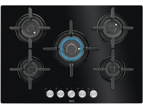 Placa de Gás AEG HKB75029NB (Gás Natural - 74 cm - Preto)