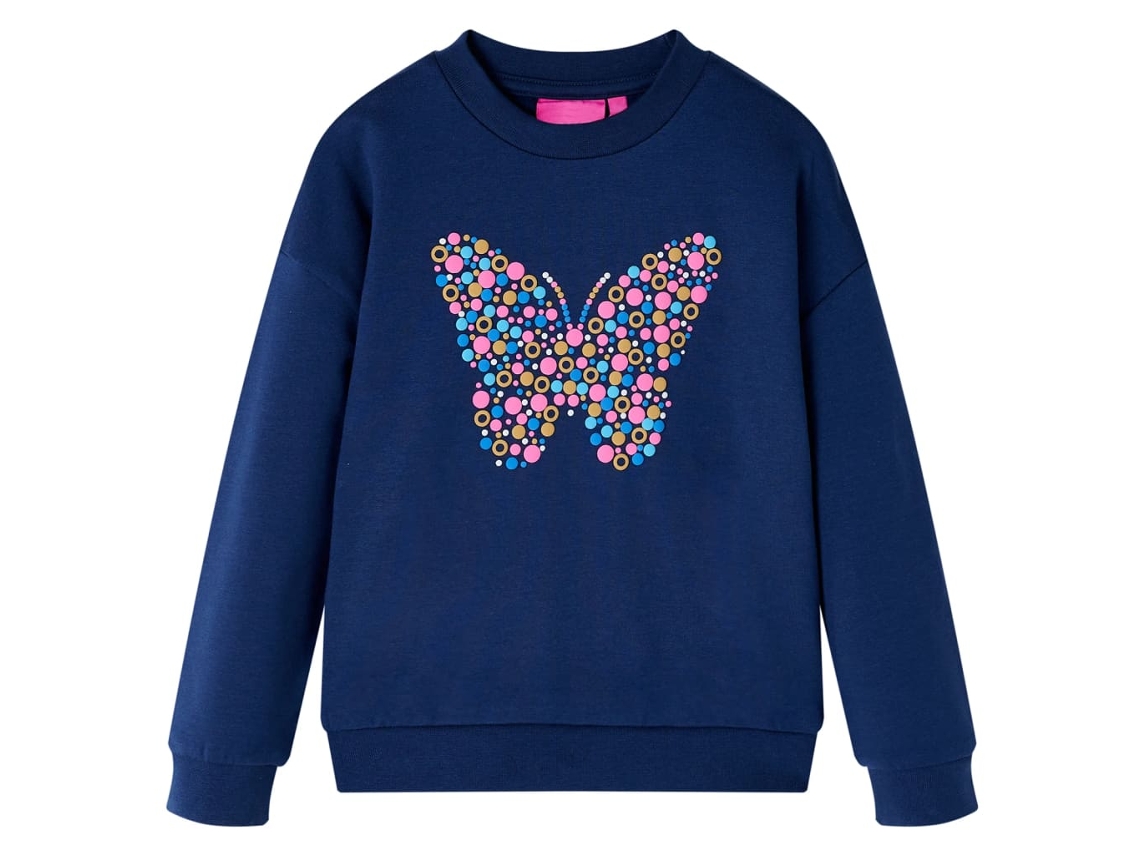 Sweatshirt Para Criança Azul-marinho 104