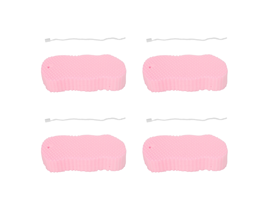 4 Unidades De Esponja De Baño Exfoliante Suave 3d Para Adultos E Bebés