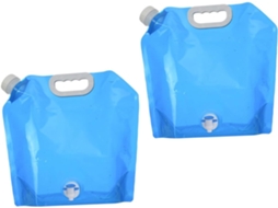Bolsa De Água Dobrável E Portátil De 10 Litros Com Válvula E Alça, Recipiente Flexível Para Atividad Gokoco