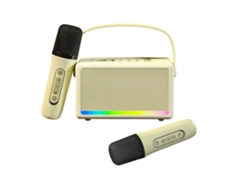 Caixa De Som Portátil Para Karaokê, Ideal Para Uso Externo, Com Mini Microfone Sem Fio, Microfone Integrado Para Cantar Em Casa E Aquaforge