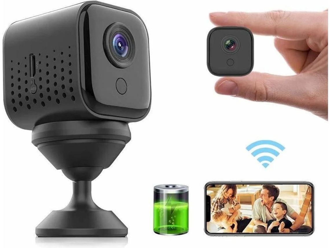 Mini Spy Camera Wifi 1080p Hd Portátil Sem Fio Bateria 300 Minutos Visão Noturna Detecção Movimento Visão Remota Yizhood