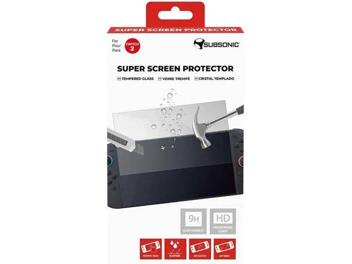 Película de Vidro Temperado SUBSONIC Nintendo Switch 2 9H