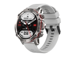 (pulseira De Silicone Prateada) Smartwatch De 1,43 Polegadas Com Suporte Para Chamadas De Voz E Monitoramento De Saúde.