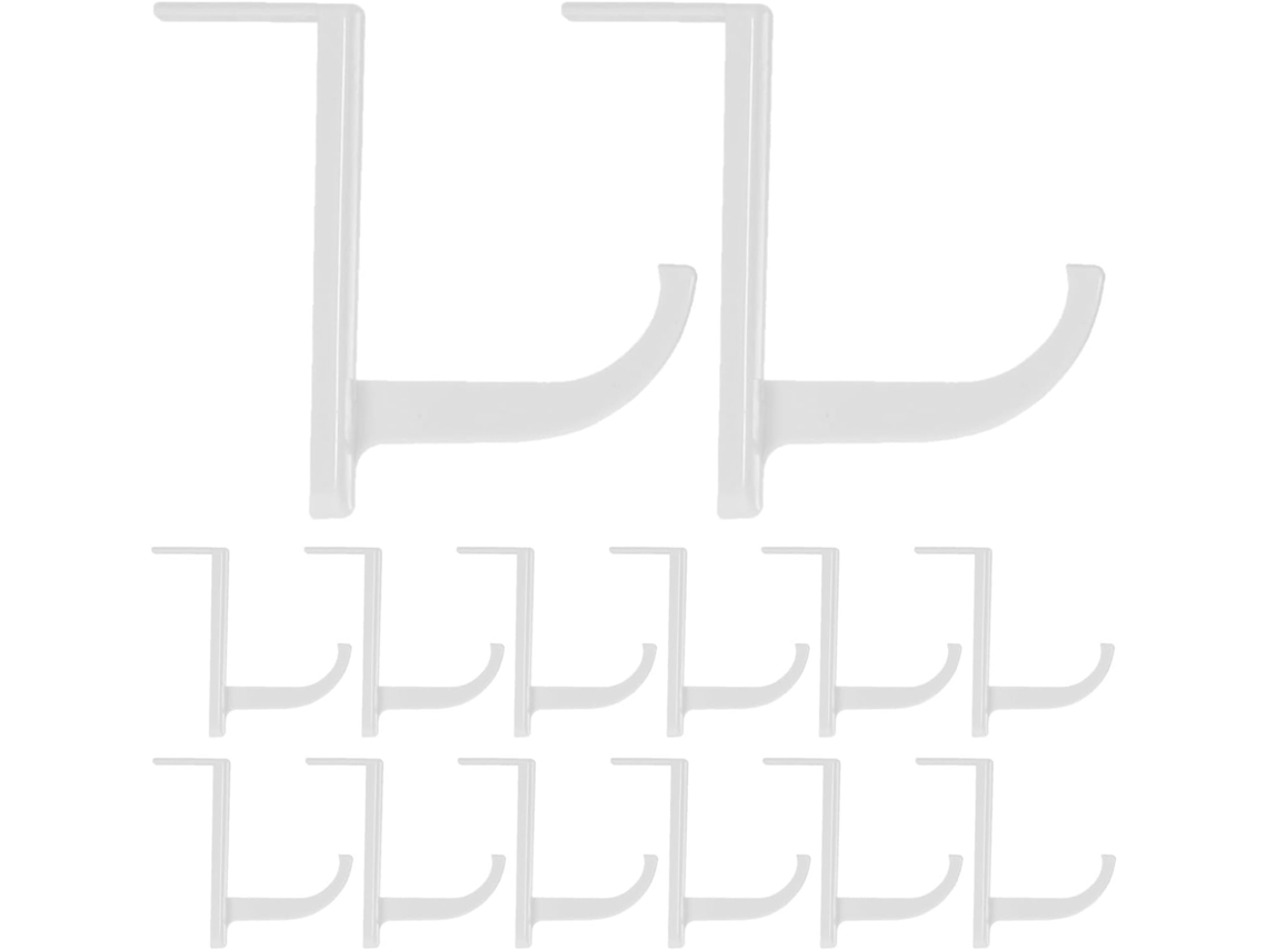 Conjunto De 20 Suportes Para Fones Ouvido Em Plástico Branco, Práticos E Fáceis De Usar Na Mesa Do Escritório, Otimizam