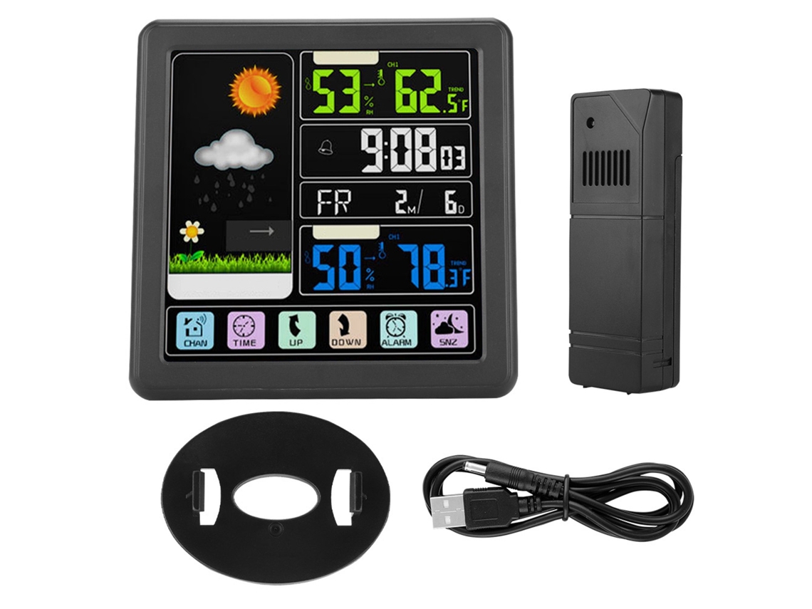 Reloj Inalámbrico Con Pantalla Táctil Completa Y Función Meteorológica Ts-3310
