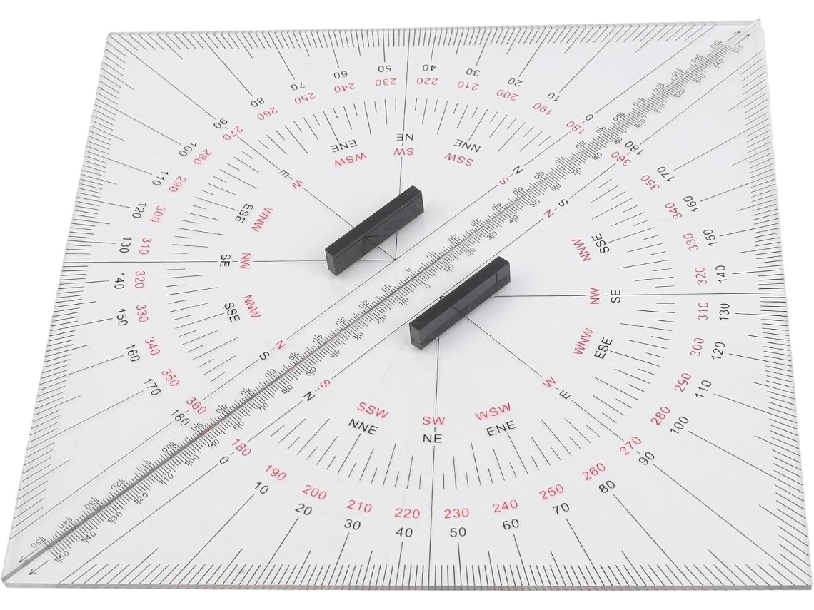 Para Triângulos De Acrílico Para Plotagem De Cartas Náuticas, Kit De
