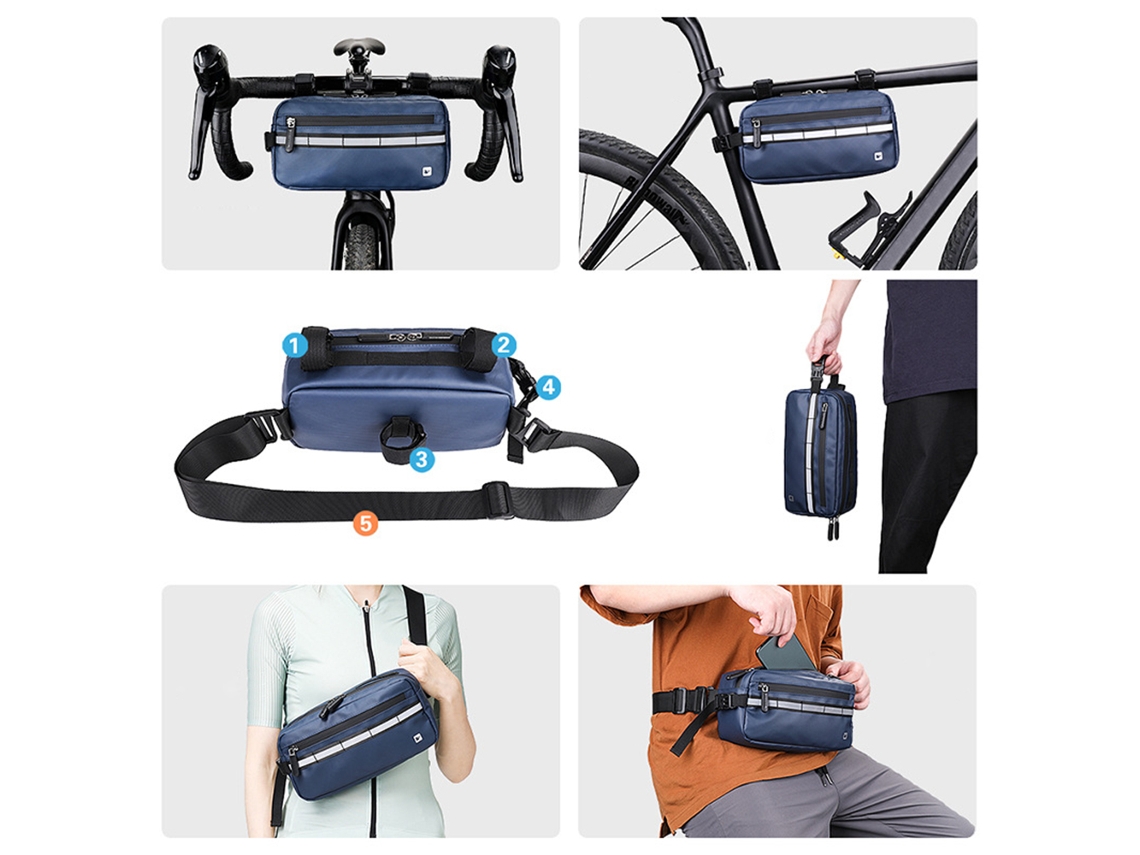 Bolsa Multifuncional Laxiscreed Para Bicicleta E Uso Diário, Leve, Resistente E Prática