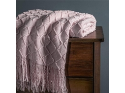 Manta de Tricô com Rosas para Sofá cama Mantas Decorativas Lã Cama Sofá Cochilo no Escritório Toalha Macia Est