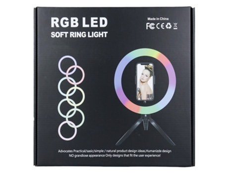 Led O-Ring para 1 Telemóveis Bi-Direcional RBG LED Mj338 Preto