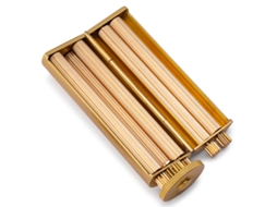 AIAIDIDIY Máquina De Enrolar Cigarro Vintage, Máquina De Enrolar Em Latão, Máquina De Enrolar Charuto Em Cobre Puro, Rolador Sólido Em Latão, Use Com Papel 70 M