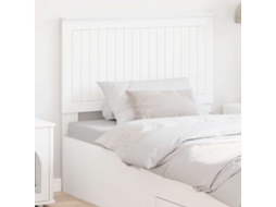 Vidaxl Cabeceira Com Cabeceira Branco 100 Cm Madeira Processada
