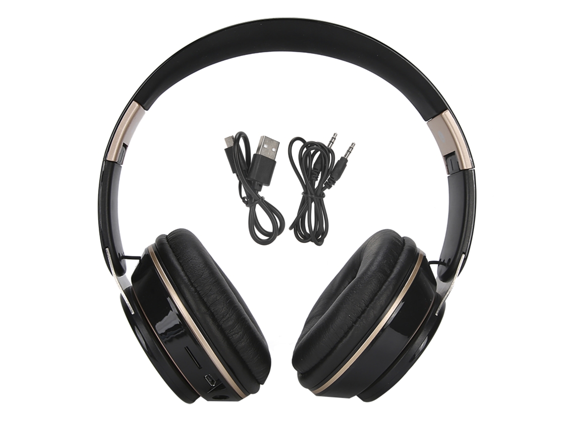 Aetheria fone de Ouvido Bluetooth 5.0 Sem Fio Over Ear com Microfone Headset Gamer Preto
