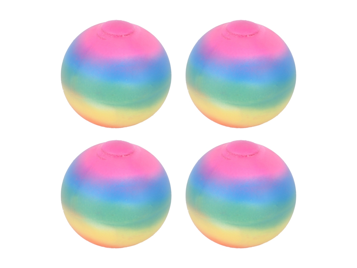 Primerox 4pcs Bola Antiestresse Esticável Sensorial Tpr Colorida para Crianças Adultos 3+