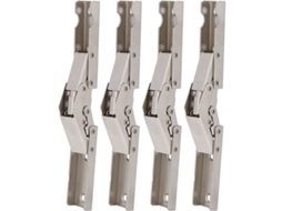 Dobradiças Em Formato De Ponte Para Armários, Conjunto Com 4 Unidades, Para Portas Acessórios Para Móveis