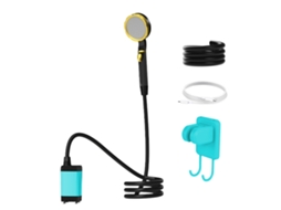 Ducha Elétrica Portátil Camping Com Display Digital E Bateria Recarregável