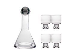 uma Panela e Quatro Copos Transparente LAXISCREED