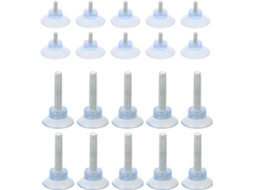 Conjunto De 32 Niveladores Pés Móveis Ajustáveis Com Ventosas Pvc E