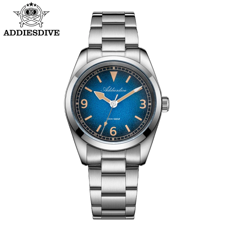 Relógio Feminino De Luxo Com Cristal De Safira Azul, Movimento De Quartzo Luminoso E Resistência À Água De 100 Metros.