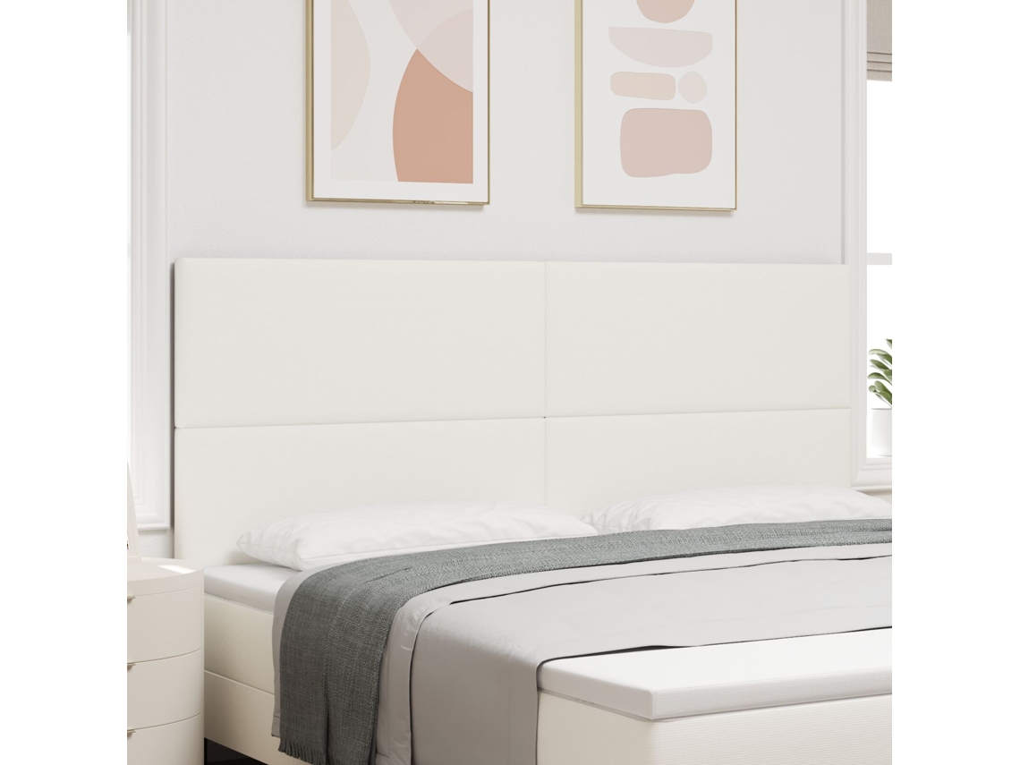 Cabeceira Design Simples Creme 200 Cm Em Tecido Veludo Cotelê Wsd92327 Lovely Home