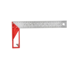 Régua De Ângulo Retângulo De Aço Inox 30cm 45°/90° Multifuncional Para Carpintaria