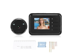 Campainha de Vídeo Digital com Câmera Lcd de 2,4 Polegadas, Visão Noturna e Lente Grande Angular de 90° para Uso Doméstico. Brilvibera_ptg