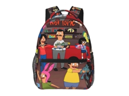 Mochila Bobs Burgers I123 Para Escola E Trabalho, Leve E À Prova Dágua, Mochila Estilosa Para Estudantes E Adultos E123 Olysi Shop