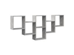 Wall Shelf, Wall Shelves Vidaxl Cinzeto Madeira Processada (n/a)