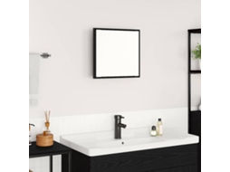 Vidaxl Espelho De Banheiro Led Carvalho Preto 40 X 37 X 8.5 Cm