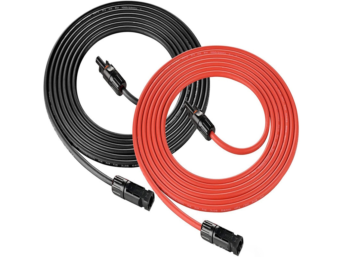 Cabo de Extensão Solar com Conector Mc4, 4mm 3 M BRILVIBERA
