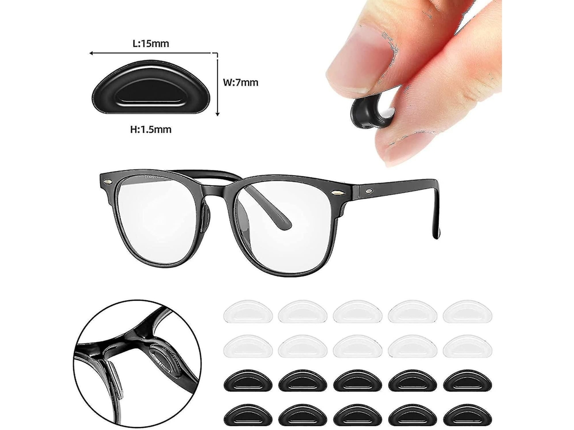 26 Pares de Gafas Antideslizantes Silicone Gancho para La Oreja Agarre Adesivas Nasais Almohadillas N Asales GOKOCO