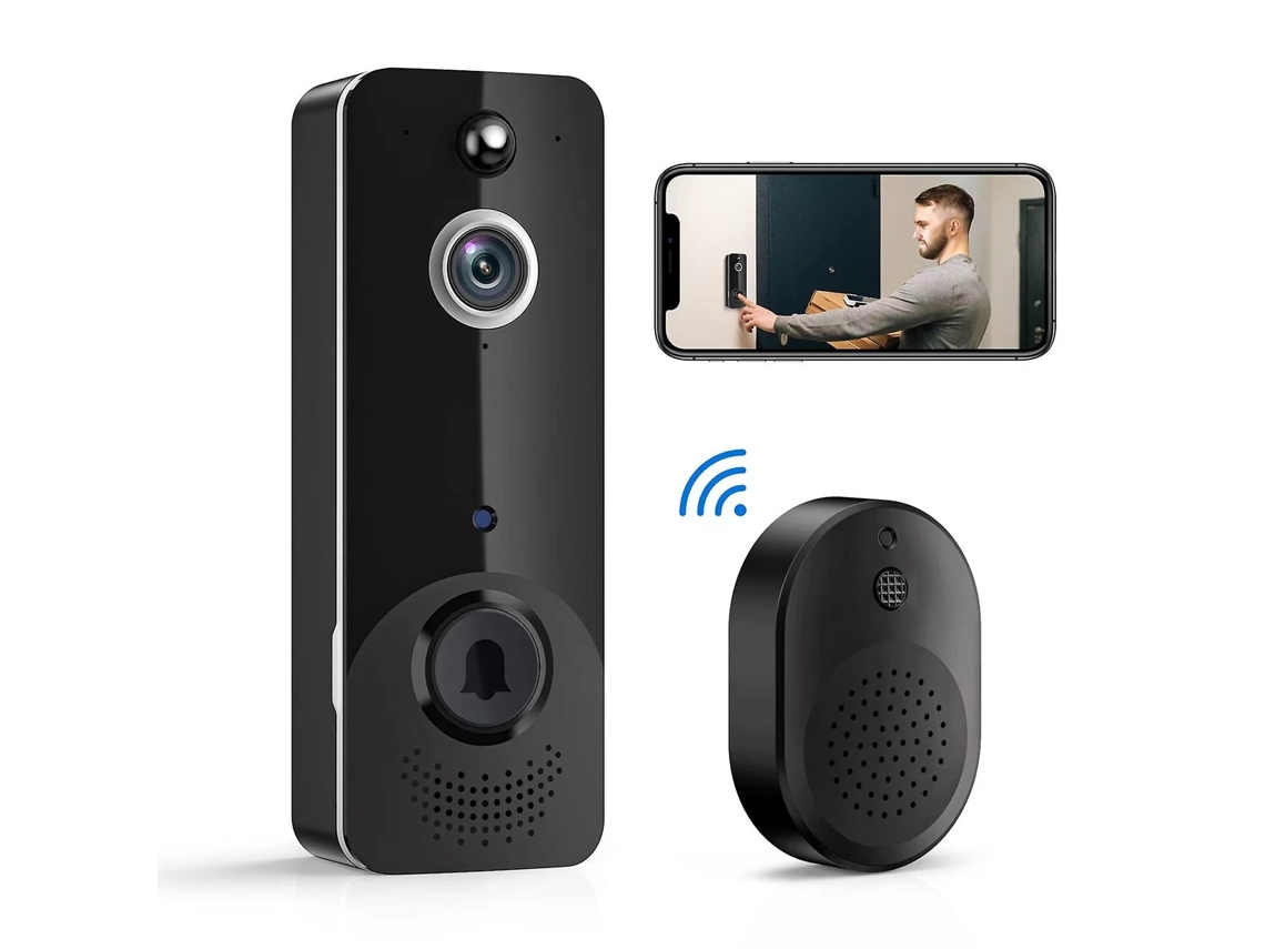 Lurelia Videoporteiro Inteligente, Hd, Wi-fi, Visão Noturna, Comunicação Bidirecional, Deteção Movimento, Nuvem