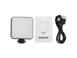 Luz de preenchimento LED RGB W64 com múltiplos modos de efeitos de luz. Mini luz LED de bolso para câmera, ideal para fotografia e videoconferência. LAXISCREED