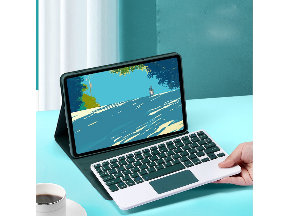 Capa Teclado Para Lenovo Idea Tab Pro12,7 (2025) Polegadas ,com Teclado Touch Bluetooth (verde Escuro) Cuich