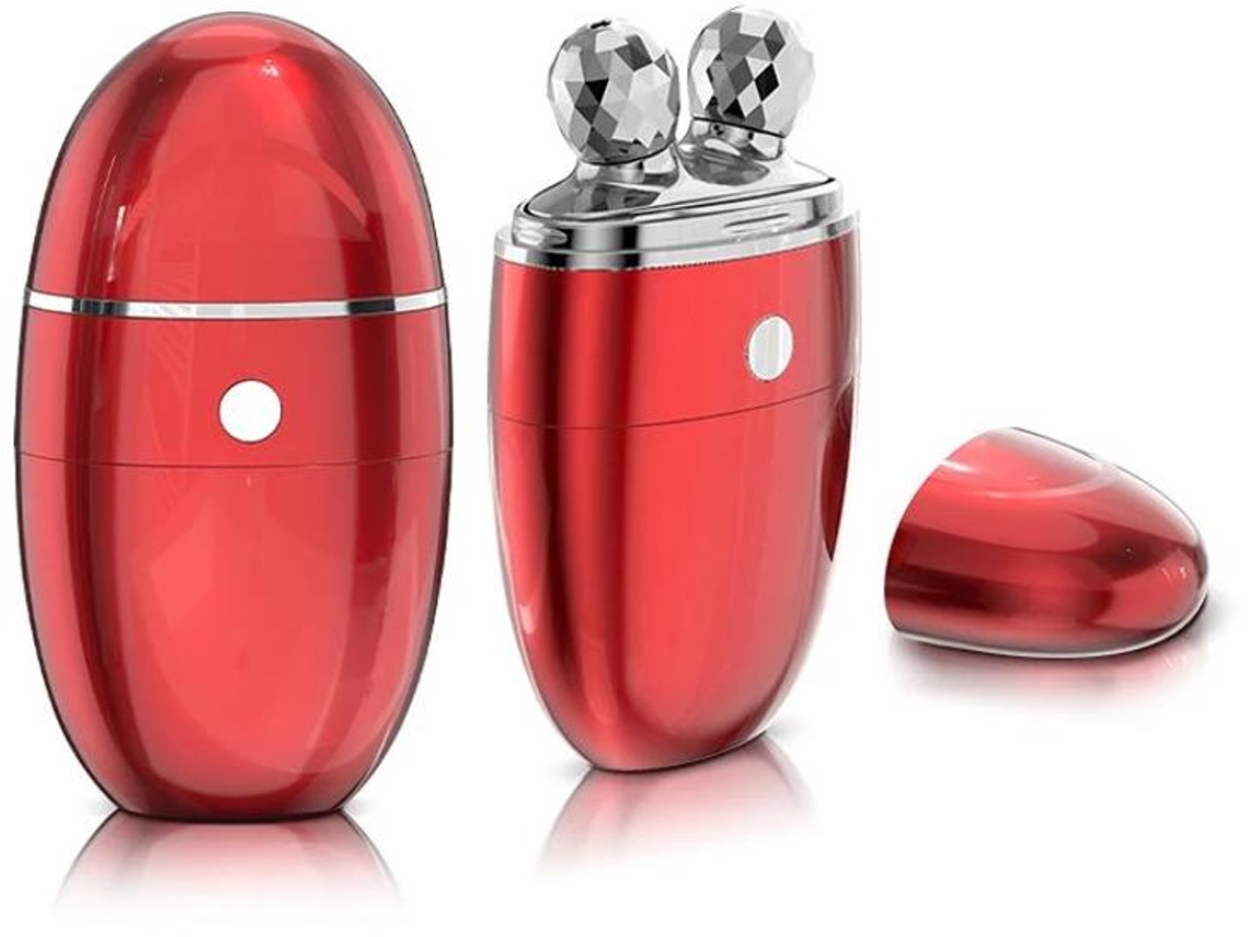 Instrumento De Remoção De Rugas Faciais Rolo 3d Em Forma De Y Levantamento E Aperto Redução De Inchaço Por Microcorrente Vermelho Yizhood