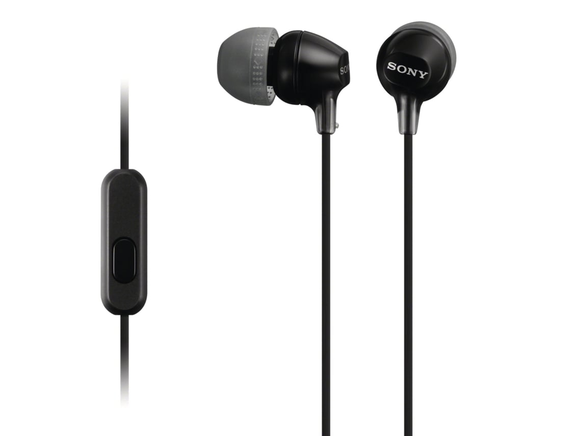 Auriculares com Fio SONY Mdr-Ex15Ap (Outlet Caixa Aberta - In Ear - Microfone - Preto)