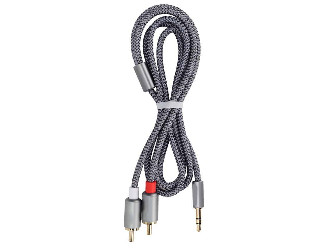 Cabo Auxiliar 3.5mm Para 2 Rca Com Transmissão Fiel E Conexão Múltipla