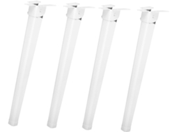 Popetpop Conjunto De 4 Pés Mesa Dobráveis Metal Com 28cm Altura Para Móveis, Mesas De Cama, Mesas De Notebook Acessórios