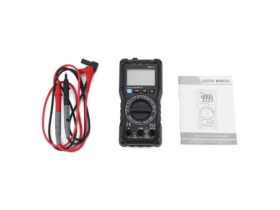 Multímetro Digital Mini Dm91a Preciso 9999 Contagens Tester