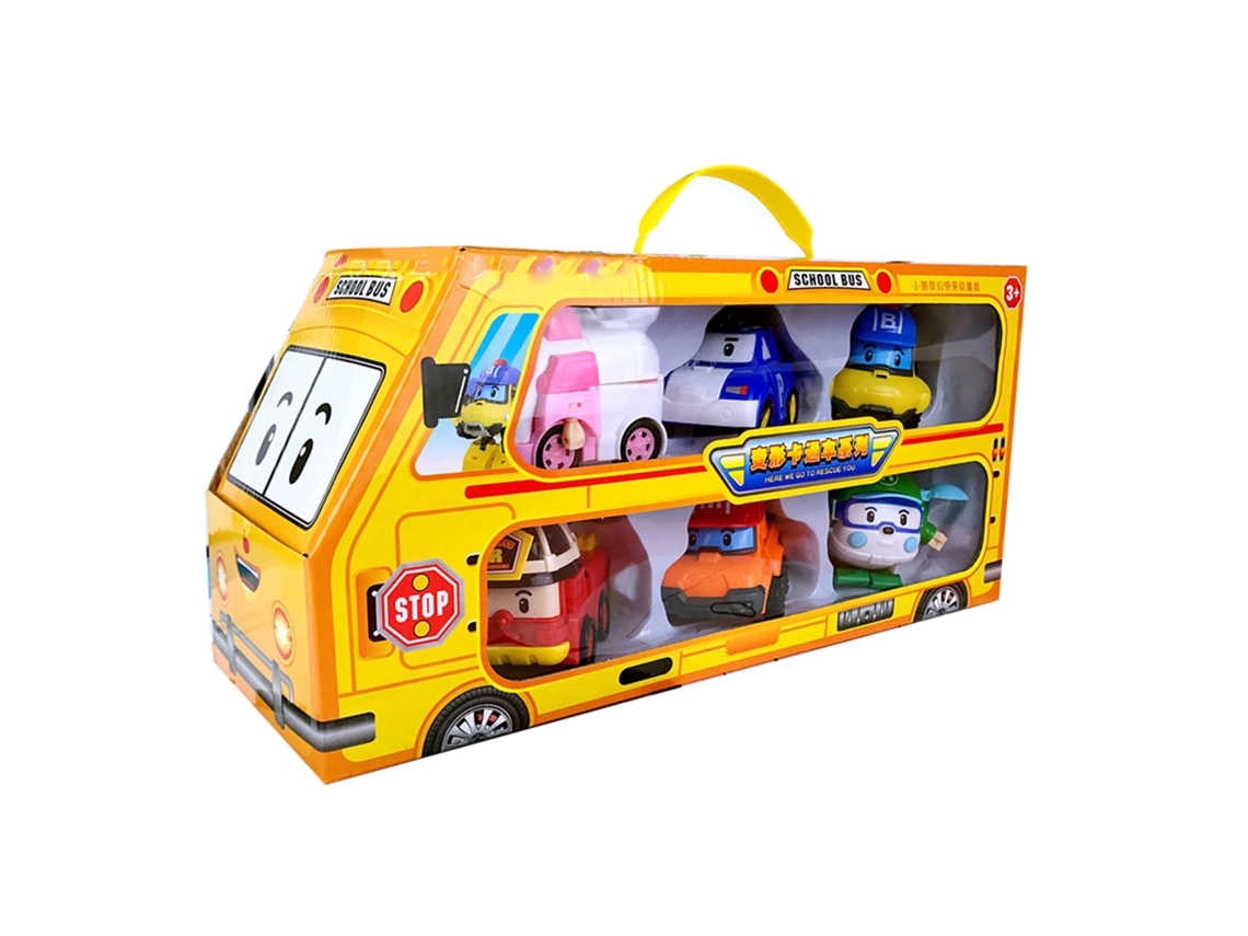 Mali brinquedo Transformável Robocar 6 em 1 com Figuras de Ação para Crianças Presente Educativo