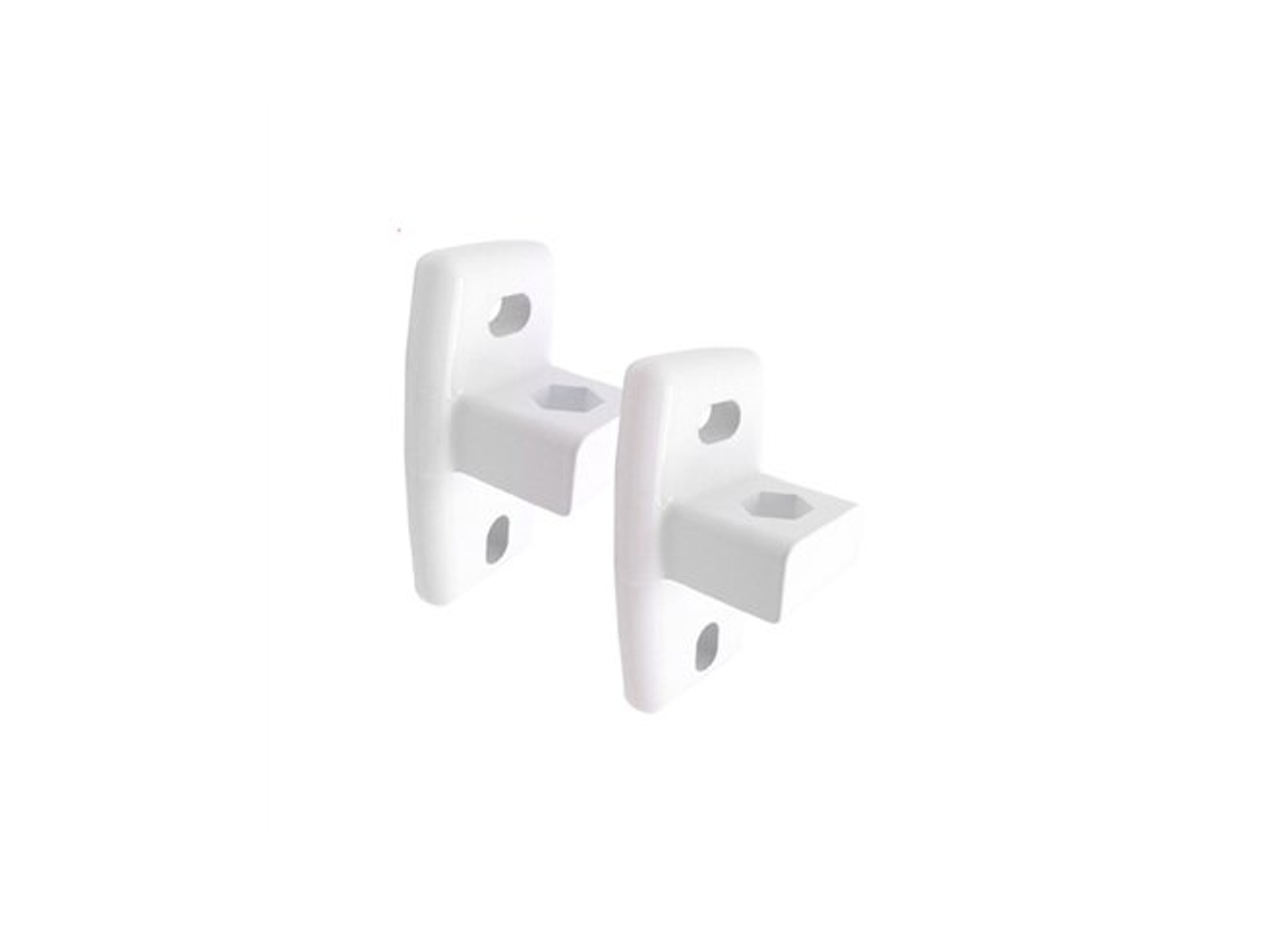 Conjunto De 2 Suportes De Parede Para Toldo Branco 10433 Micel